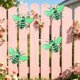 thumbnail image 5 of Adorno colgante de hierro para jardín – Adorno de mariposa de metal pintado a mano para valla exterior, patio o terraza – Artesanía rústica resistente a la intemperie, 5 of 6