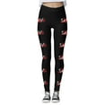 thumbnail image 4 of Tosmy Leggings For Women Womens Valentine's Day Print Tights Leggings Control Yoga Sport Leggings Yoga Pants For Women, 4 of 4