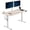Light Wood/White, variant on VIVO Electric 55"x 24" Sit Stand Desk, Rustic Vintage Brown Top, Black Frame