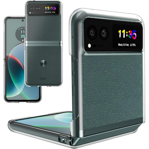 Case for Motorola Razr 2023 [Not fit Razr Plus 2023], Moto Razr 2023 Phone Case Clear, Hard PC Back Bumper Protective Shockproof Scratch Resistant Case for Motorola Razr 2023 (Crystal Clear)