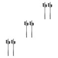 thumbnail image 1 of Baohd 2 Pack Modèle ABS Feu de Circulation Ferroviaire pour OO Scale HO Scale Fiable et Durable 1/32 2 Pcs 3 Pcs, 1 of 1