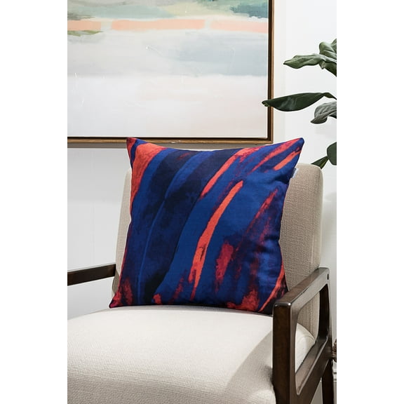 Ada Home Decor Decorative Square Throw Pillow, 18" x 18", Dark Abstract Printed