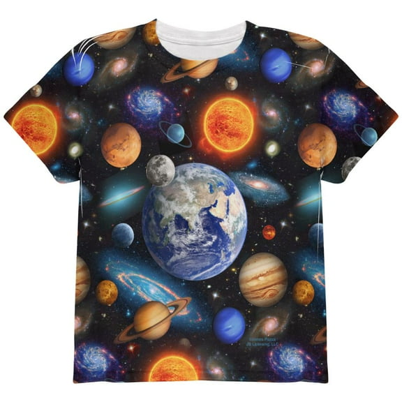 Galaxy Solar System All Over Youth T Shirt