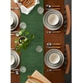 thumbnail image 5 of Vintage Blackish Green Short Table Runners 48 Inches, Cotton Linen Fabric Table Runner Dresser Scarf, Farmhouse Retro Beige Solid Color Tablerunner for Party/Kitchen/Dinner/Wedding Decor 13''x48'', 5 of 7