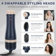 thumbnail image 4 of IG INGLAM Hair Dryer Brush, 4-in-1 Detachable Blow Dryer Brush with Tool Set for Straightening/ Drying/ Curling/ Styling, Prussian Blue, 4 of 8