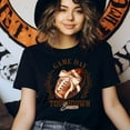 thumbnail image 3 of Game Day Touchdown Season T-Shirt | Brown Football Bow Fall Tee, White, Size S, 3 of 6