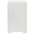 thumbnail image 4 of Ivon Nightstand, 2 Drawers, 26 Inch Modern Glossy White Solid Hardwood, 4 of 7