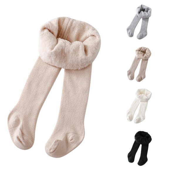 SONXAHE Toddler Girl's Fleece‑Lined Footed Leggings Leggings Warm Winter Bottoms