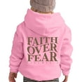 thumbnail image 3 of MUXiin Faith Over Fear Hoodie Girls 10-12 Faith Sweatshirt Jesus Loves You Hoodie Pullover Tops with Pockets, 3 of 8