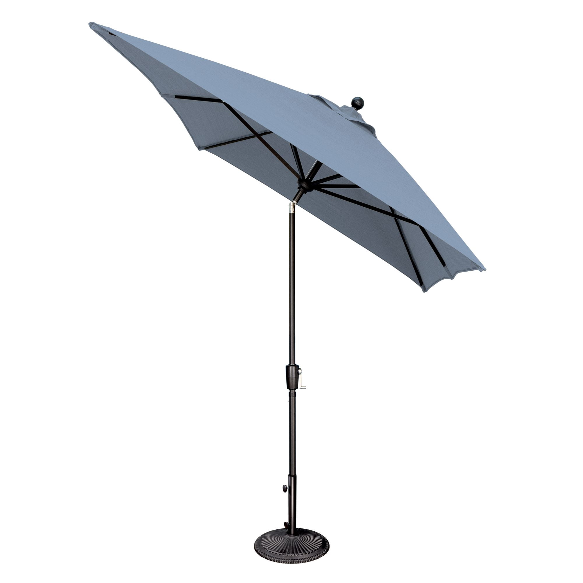 SimplyShade 10ft Outdoor Patio Rectangle Sunbrella Market Umbrella with Black Push Button Tilt, Red