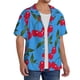 thumbnail image 2 of Fotbe Cherry Camisa Estampada de Manga Corta para Hombre, Casual de Verano, Estilo Playero, Sin Arrugas-Small, 2 of 5