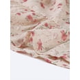 thumbnail image 4 of INSPIRE CHIC Robe Midi Vintage à Fleurs en Chiffon Col en V à Volants pour Femmes Rose Clair m, 4 of 5