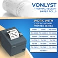thumbnail image 2 of Rollo de papel térmico para recibos Vonlyst, 80 mm x 70 m, para Epson, 2 of 7