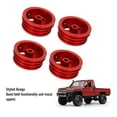 thumbnail image 4 of RC Car Wheel Rim, Aluminum Alloy 4Pcs Off Road Wheel Hub, Sturdy and Stylish Replacement for MN82 LC79 RC Crawler Trucks, 4 of 7