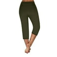 thumbnail image 6 of Lindreshi Capri Leggings with Pockets Womens Winter Wide Leg Yoga Sports Loose Casual Pants Stretch Gym Cropped Trousers, 6 of 9