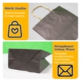 thumbnail image 4 of Bolsas de papel FACEBAG negras con asas, 50 unidades, 22 x 11 x 27 cm, 4 of 6