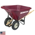 thumbnail image 2 of Scenic Road M10-2K Poly Wheelbarrow, 4-Ply Knobby Tires, Maroon, 10-Cu.-Ft. - Quantity 1, 2 of 2