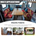 thumbnail image 3 of Qpednta Floral Polynesian Tattoo RV Dinette Cushion Covers Easy Installation Washable Elastic Sofa Chair Furniture Protectors Interior RV Accessories Camper Cushion Booth Seat Covers, 3 of 7