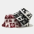 thumbnail image 3 of CoCopeaunts Bucket Hat for Women Warm Autumn Winter Hat Christmas Style Deer Pattern Men Fisherman Hat Outdoor Fashionable, 3 of 8