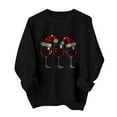thumbnail image 4 of Mgmyaa Christmas Sweatshirt for Women Light Sweatshirts Long Sleeve Shirts Crewneck Pullover Tops, 4 of 5