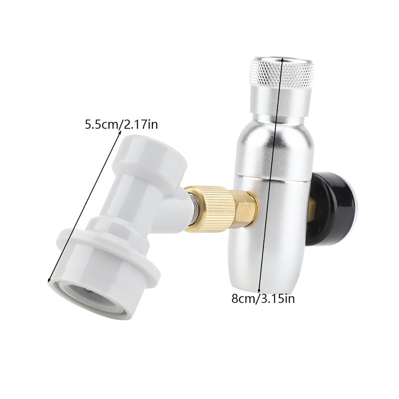BE-TOOL Regulator CO2 Charger Disconnect Beer Kegerator Home Draft Beer Homebrew Tool for CO2 Cylinder Soda Cola