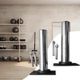 thumbnail image 1 of 2 soportes de pared para almacenar pesas, organizador de gimnasio para el hogar, incluye herrajes de montaje, ahorra espacio, soporte compacto para, 1 of 8