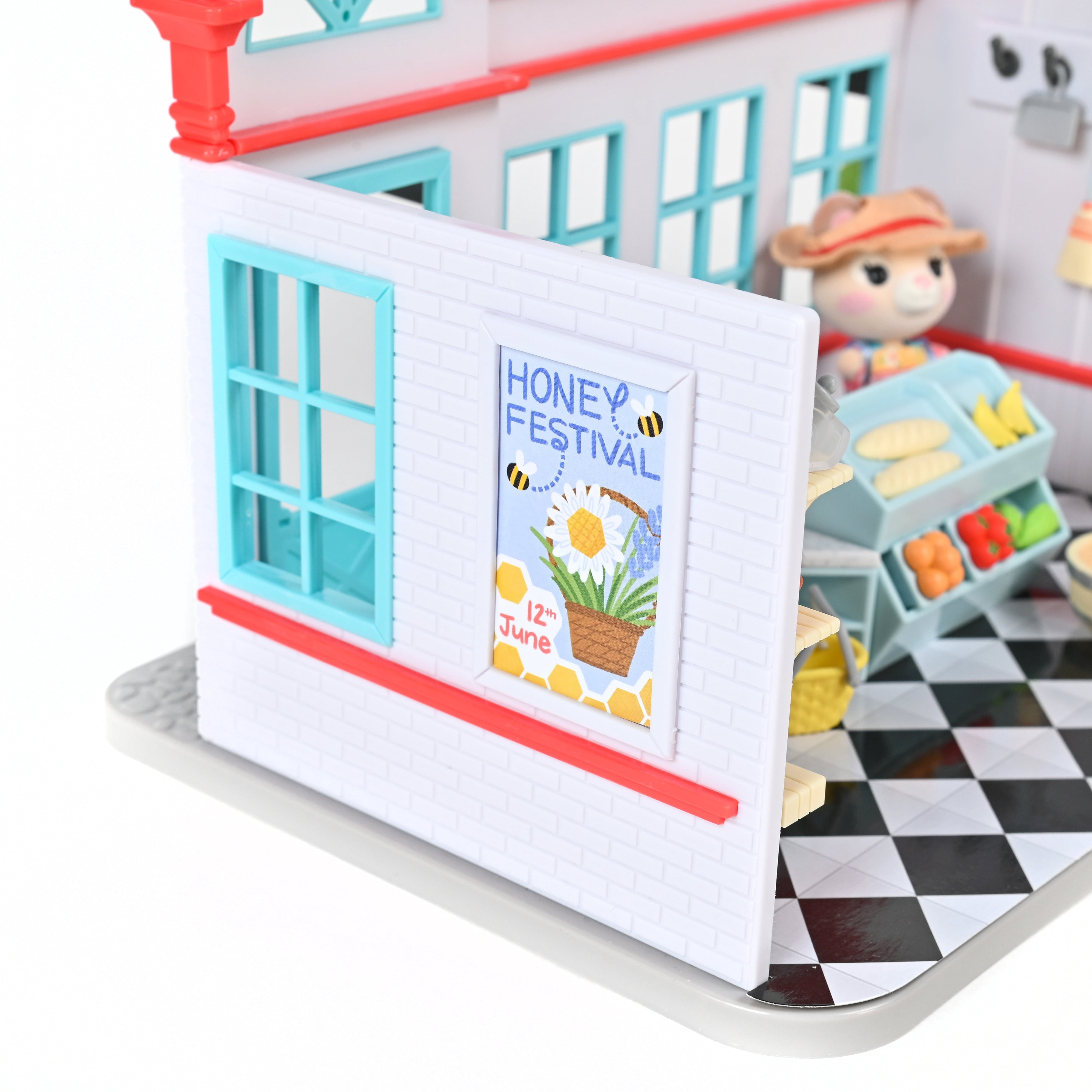 Honey Bee Acres Buzz General Store 8" Tall 56 Piece Set, Children Ages 3+, No Assembly Required