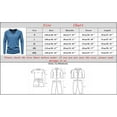 thumbnail image 2 of Mens Fashion Casual Solid Color Cotton V Neck Long Sleeve T Shirt Top, 2 of 2
