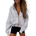 thumbnail image 1 of Buzo PRETTYGARDEN Gris con Cierre Talla XL, 1 of 8