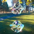 thumbnail image 3 of In the Breeze 2480— Iridescent Double Vortex Spinner — Mesmerizing and Colorful Hanging Wind Spinner, 3 of 5