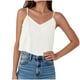 thumbnail image 3 of Blusas para mujer,Blusa informal sin mangas con cuello en V para mujer, tirantes ajustables, poliéster liso, uso diario, sopatenor, 3 of 9