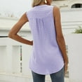 thumbnail image 2 of Vedolay Womens Tank Tops Loose Fit Summer Sleeveless V Neck Shirts,Hot Pink M, 2 of 4