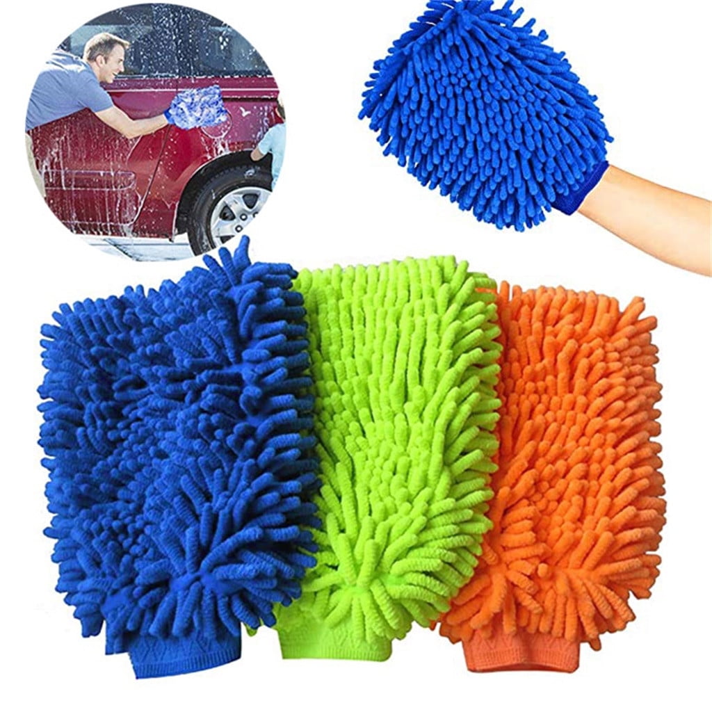 Microfibre Lint Free Mitt Glove For Car Auto Washing Detailing Polishing Duster