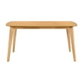 thumbnail image 2 of Jadie Dining Table-Tapered Legs-Natural Oak Wood Rectangular 60 Inch, 2 of 6