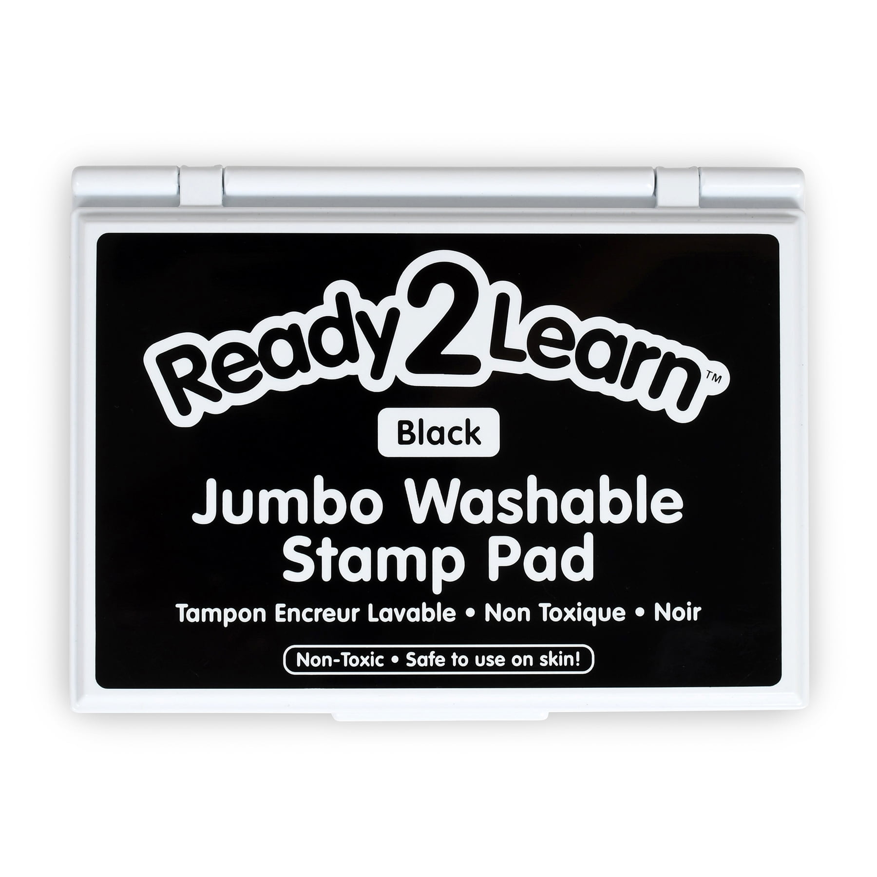 Center Enterprises Ready2Learn Jumbo Washable Stamp Pad Black Ink Pack of 2 (CE-10030-2)