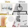 thumbnail image 4 of WWS-372 PCS Picture Hanging Kit, with Sawtooth Picture Hangers, Heavy Duty Frame Mirror Hanging Hardware, Picture Hanging Hooks Wire Nails, Screw Eyes, D Ring and Level for Wall Mounting, 4 of 4