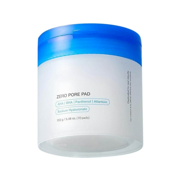 Medicube Zero Pore Pads 2.0, Dual-Textured Facial Toner Pads for Exfoliation and Pore Care with 4.5% AHA Lactic Acid & 0.45% BHA Salicylic Acid, Ideal for All Skin Types (70 Pads)