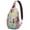 Beach and Cora, variant on Seashells and Fish Print Trendy Sling Backpack for Outdoor Enthusiasts with Multi-Functional Design Lightweight and Durable for Travel Photography and Shopping