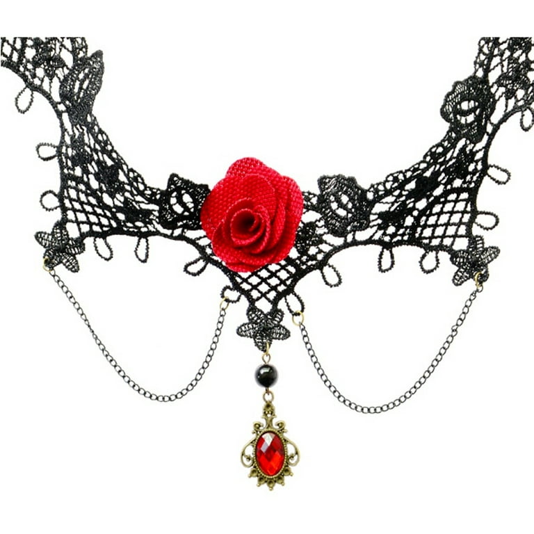 Dead rose shop necklace