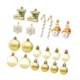 thumbnail image 2 of Juego de bolas navideñas irrompibles Perfecl 20 piezas decorativas colgantes de Navidad oro, 2 of 8