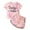 Pink, variant on Baby Girl Clothes Toddler Summer Two Piece Outfit Little Girls' Leopard Print Tie Dye Two Piece Set Short Sleeve Outfit with Letter Details Fashion Outfits for 1-2 Years