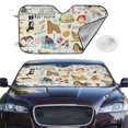 thumbnail image 2 of Daiia Dogs Funny Pets Windshield Sun Shade for Car SUV Truck (Small ), Car Sun Shade Windshield, Car Shades for Front Windows, Sunshade for Car Windshield, 2 of 7