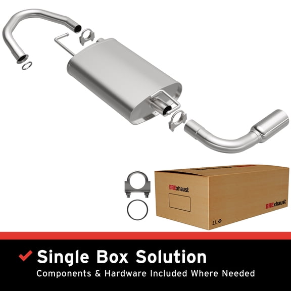 BRExhaust OE Replacement Exhaust System Kit 106-0161: Compatible with 2003-2006 Pontiac Vibe 1.8L, 2003-2006 Toyota Matrix 1.8L