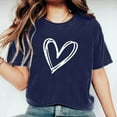 thumbnail image 6 of Under $5,Lolmot Valentine Shirts for Women Cute Love Heart Shirts Graphic Tees Girls Casual Short Sleeve Tops Holiday Gift Tee, 6 of 6