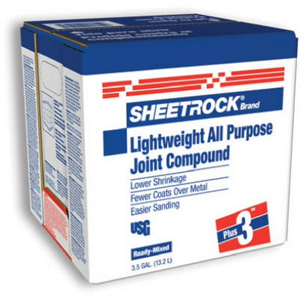 Sheetrock 383640 Plus3 Lightweight Allpurpose Joint Compound,3.5 Gal