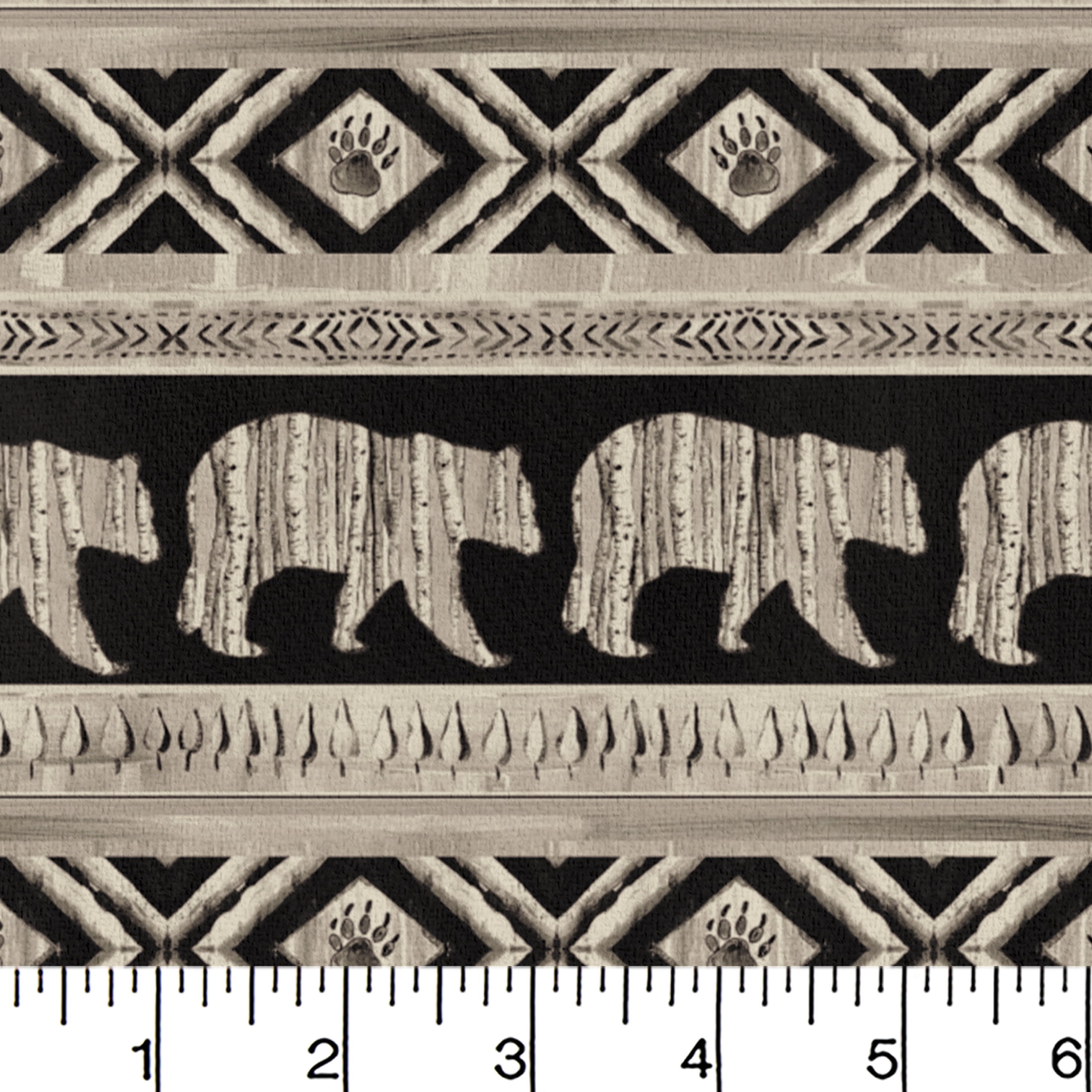 Eugene Textiles Fabric Cut Bear Stripe Multi Precut