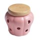 thumbnail image 1 of Ceramic Storage Cans Bamboo Lid Garlic Ginger Storage Tank Hollow Out Kitchen Organizer Tools Home D, 1 of 5