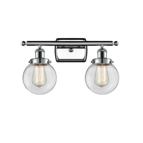 Innovations 916-2W-PC-G202-6-LED Beacon 2 Light Bath Vanity Light part of the Ballston Collection, Polished Chrome
