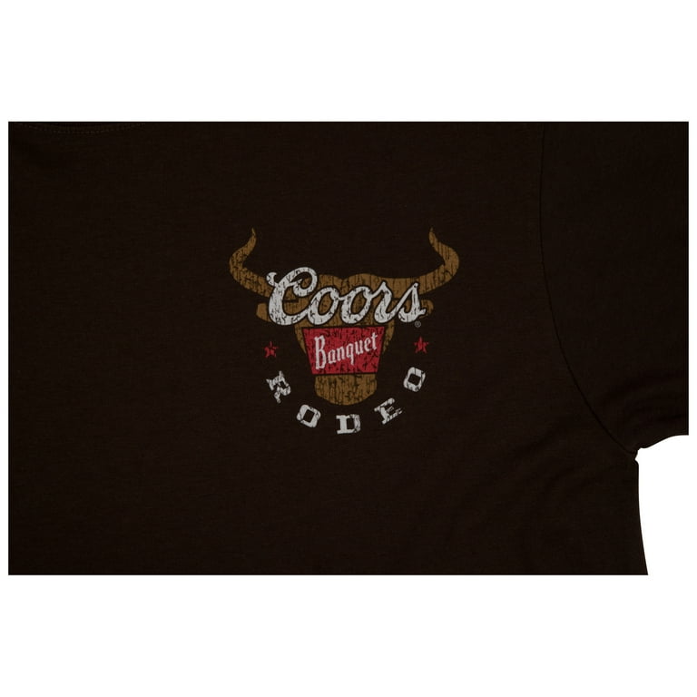 Chevon Tシャツ　Banquet Banquet Beer Rodeo Bull Head Colorway T-Shirt, Navy - Large