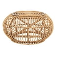 thumbnail image 5 of SAFAVIEH Jacynda Rustic Round Ottoman, Honey Brown Wash ( 24.8 in. W x 24.8 in. D x 12.2 in. H), 5 of 9